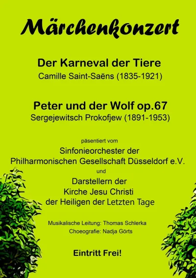 Märchenkonzert am 25. November als Benefizveranstaltung in Düsseldorf