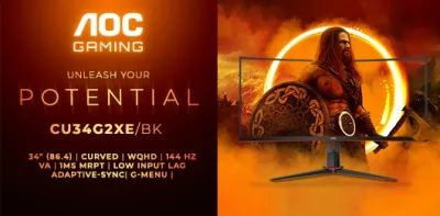 AGON by AOC präsentiert ultrabreite Gaming-Displays mit 144 Hz / 180 Hz und HDR
