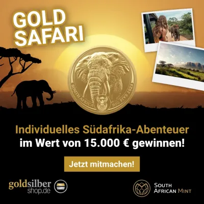 GoldSilberShop.de: Big-Five-Münze kaufen und Traumreise nach Südafrika gewinnen