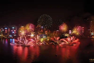 Hongkong feiert den Jahreswechsel mit größter Feuerwerksshow in der Geschichte der Stadt