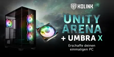 Kolink Unity Arena und Umbra X - Freie Sicht auf die Farbenpracht
