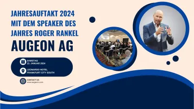 augeon AG: Jahresauftakt 2024 mit dem Speaker des Jahres Roger Rankel