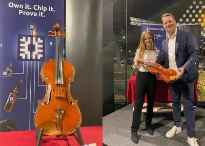 Weltweit wertvollste neue Geige von Wiener Startup OwnerChip mit Fälschungsschutz ausgestattet