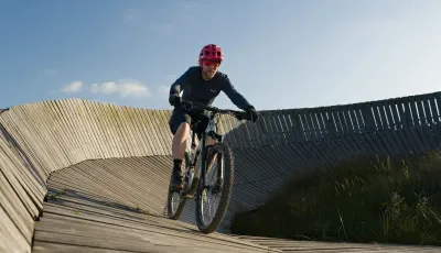 Mountainbike Parcours Zandvoort: längster Wallride der Niederlande