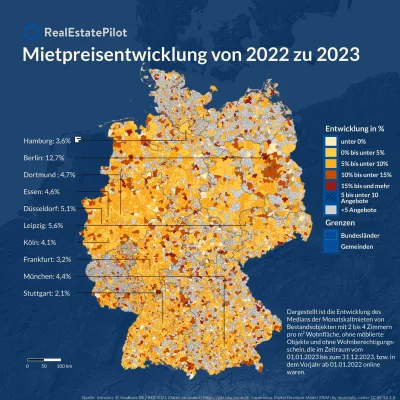 Wohnen wird in Deutschland flächendeckend teurer