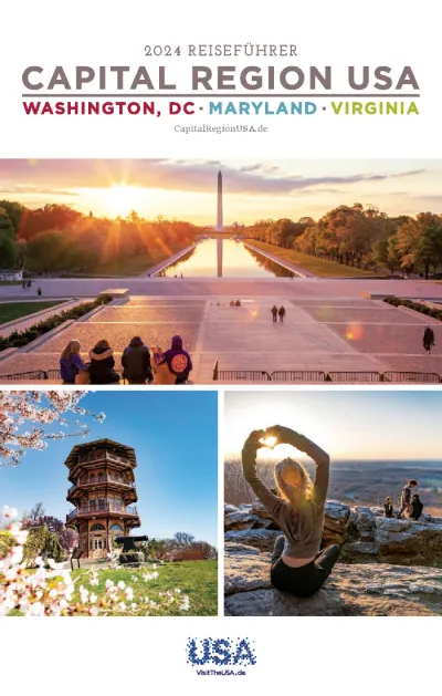 Urlaubsplanung im Handumdrehen: Die Capital Region USA mit dem neuen Reiseführer 2024 kennenlernen