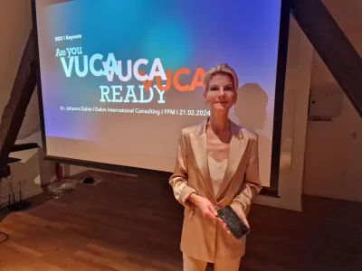 Entscheidungsexpertin Dr. Johanna Dahm auf VDU-Event: Sind Sie VUKA-ready?