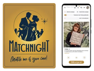Tanz in den Mai: "Match me if you can" Singleparty - Offline trifft Online per Partyapp