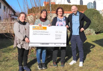 TQ spendet 2.500 Euro an die Nachbarschaftshilfe Hechendorf