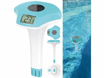 infactory Digitales Solar-Teich- & Poolthermometer PT-160