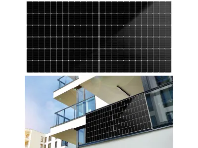 DAH Solar Monokristallines Solarmodul mit NTopCon-Halbzellen, 585 Watt, Full Screen