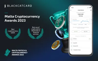Blackcatcard gewinnt Auszeichnungen für die beste Nutzung von Krypto in Finanzdienstleistungen und die beste Kryptowährungen-Geldbörse