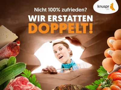 Nicht 100 % zufrieden? Wir erstatten doppelt!