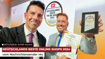 schuhplus erhält ntv-Award "Deutschlands Beste Online-Shops 2024"