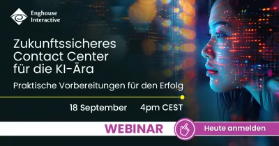 Enghouse-Webinar: Call Center - mit KI in die  Zukunft