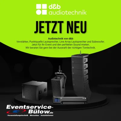 Jetzt neu bei Eventservice Bülow - das XSL Soundsystem von d&b audiotechnik