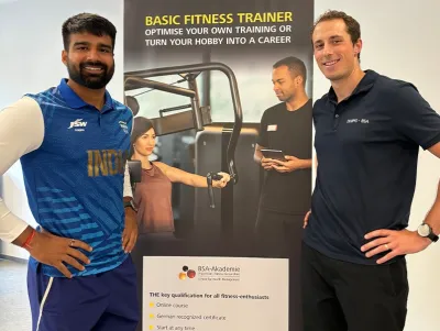 Speerwerfer Sandeep Chaudhary - Basic Fitness Trainer an der BSA-Akademie