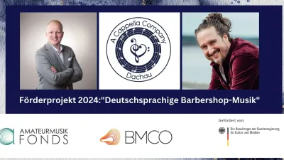 A Cappella Company fördert deutschsprachige Barbershop-Musik und erhält Förderung aus dem Amateurmusikfonds