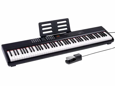 auvisio E-Piano mit 88 Hammermechanik-Tasten EK-88