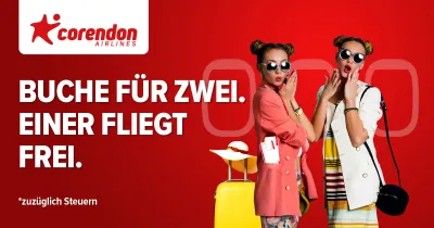 "Buche für Zwei. Einer fliegt frei.": Corendon Airlines startet mit besonderer Ticketaktion ins neue Jahr