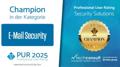 NoSpamProxy ist erneut Champion im Professional User Rating: Security Solutions