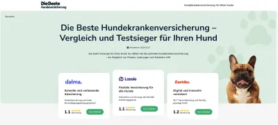 Neue Plattform für die beste Hundeversicherung gestartet