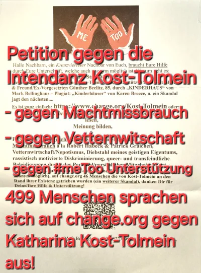 Theater Münster-Paukenschlag: Intendantin Katharina Kost-Tolmeins schockierender change.org-Petitions-Skandal