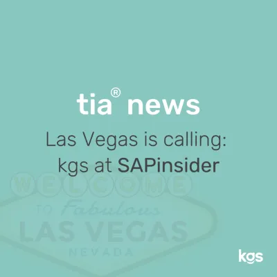 Premiere: kgs präsentiert sich auf SAPinsider in Las Vegas