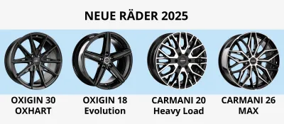 OXIGIN & CARMANI Felgenkataloge 2025 jetzt verfügbar!