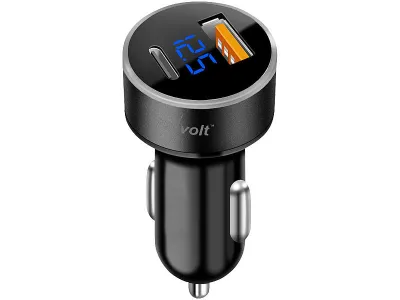 revolt Kfz-USB-Ladegerät, LED-Spannungsanzeige