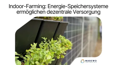 Indoor-Farming: Energie-Speichersysteme ermöglichen dezentrale Versorgung