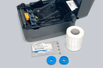 Rollenkern-Adapter als Tuning für Etikettendrucker