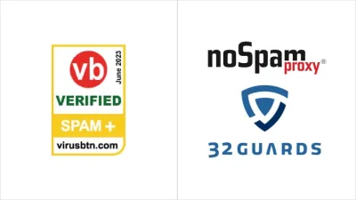 NoSpamProxy mit intelligentem Service 32Guards erhält VBSpam+ Award