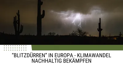 "Blitzdürren" in Europa - Klimawandel nachhaltig bekämpfen