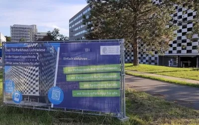 Parkhaus Lichtwiese der TU Darmstadt lässt sich ab sofort online reservieren, zahlen und am Smartphone öffnen