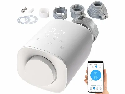 revolt Programmierbares Heizkörper-Thermostat mit Bluetooth
