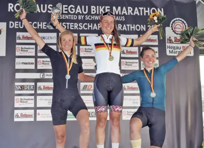 Tanja Priller ist neue deutsche Meisterin im Mountainbike-Marathon