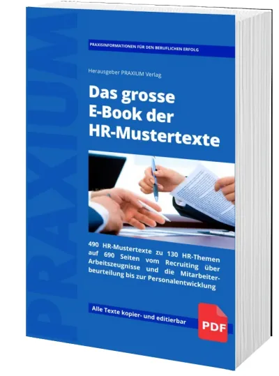 Mit dem E-Book der HR-Mustertexte professionell und überzeugend formulieren