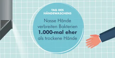 Tag des Händewaschens: Abtrocknen nicht vergessen