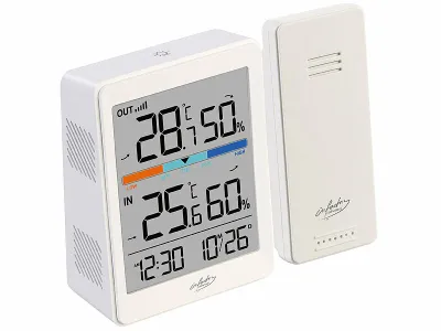 infactory Außen- und Innen-Thermometer und Hygrometer