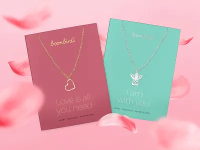 Geschenk zum Valentinstag: Halsketten mit Herz oder Schutzengel
