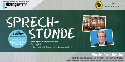 "Wir brauchen in NRW eine Erhaltung der Infrastruktur" - Minister Oliver Krischer zu Gast bei "Politik am Morgen" am Köln Bonn Airport