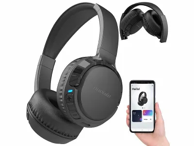 auvisio Smartes Over-Ear-Headset OHS-300.app mit Bluetooth