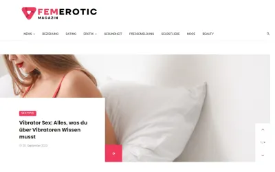 Femerotic.de - Neues Erotik-Online-Magazin für Frauen